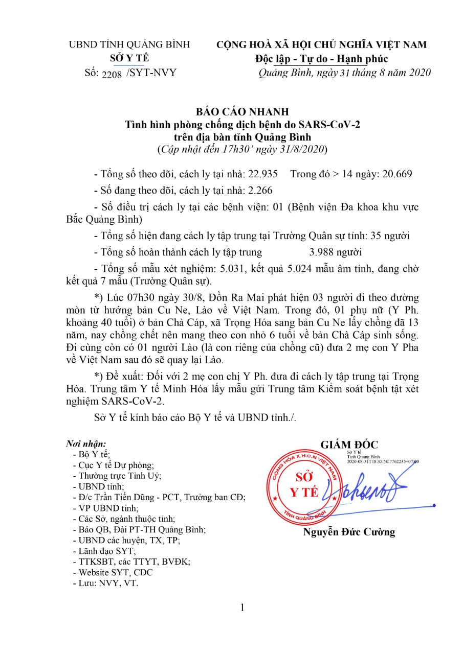 Bao cáo nhanh ngay 31 8 2020
