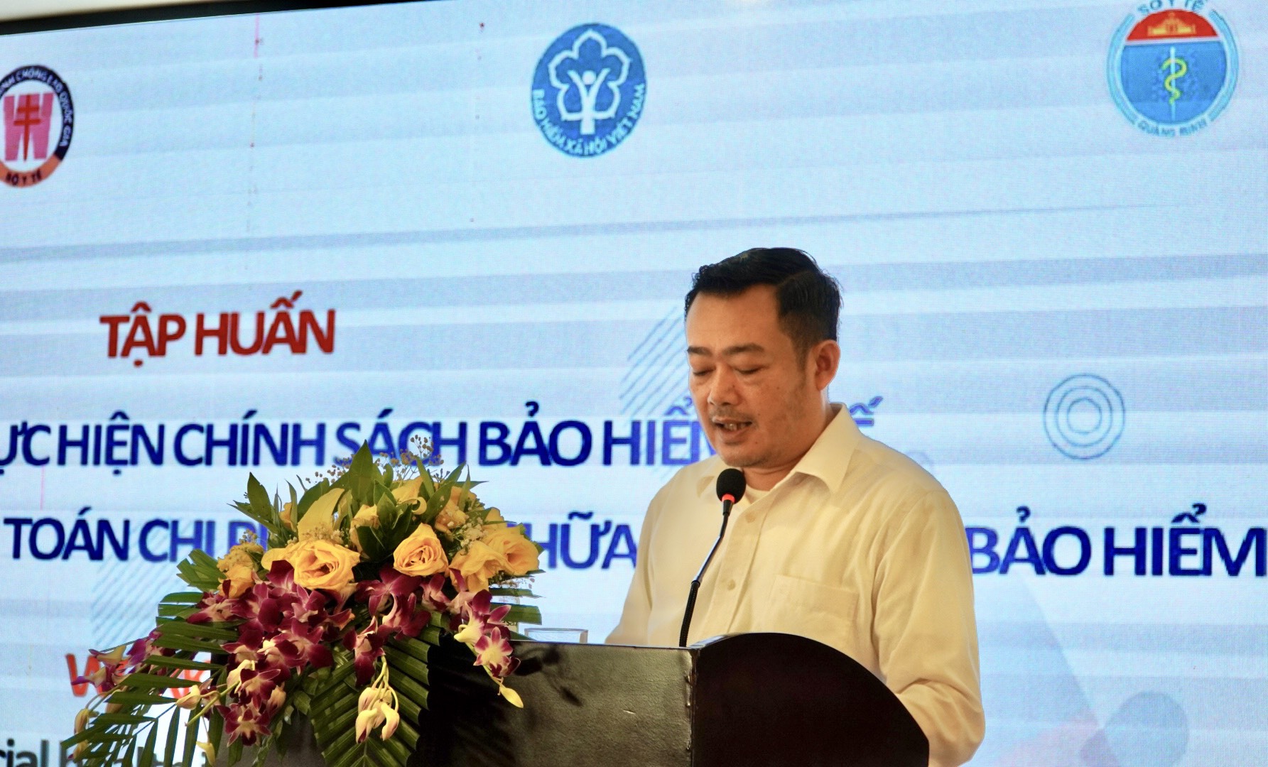 Bác sĩ Lê Thanh Tuân Phó Giám đốc Sở Y tế phát biểu khai mạc lớp tập huấn23