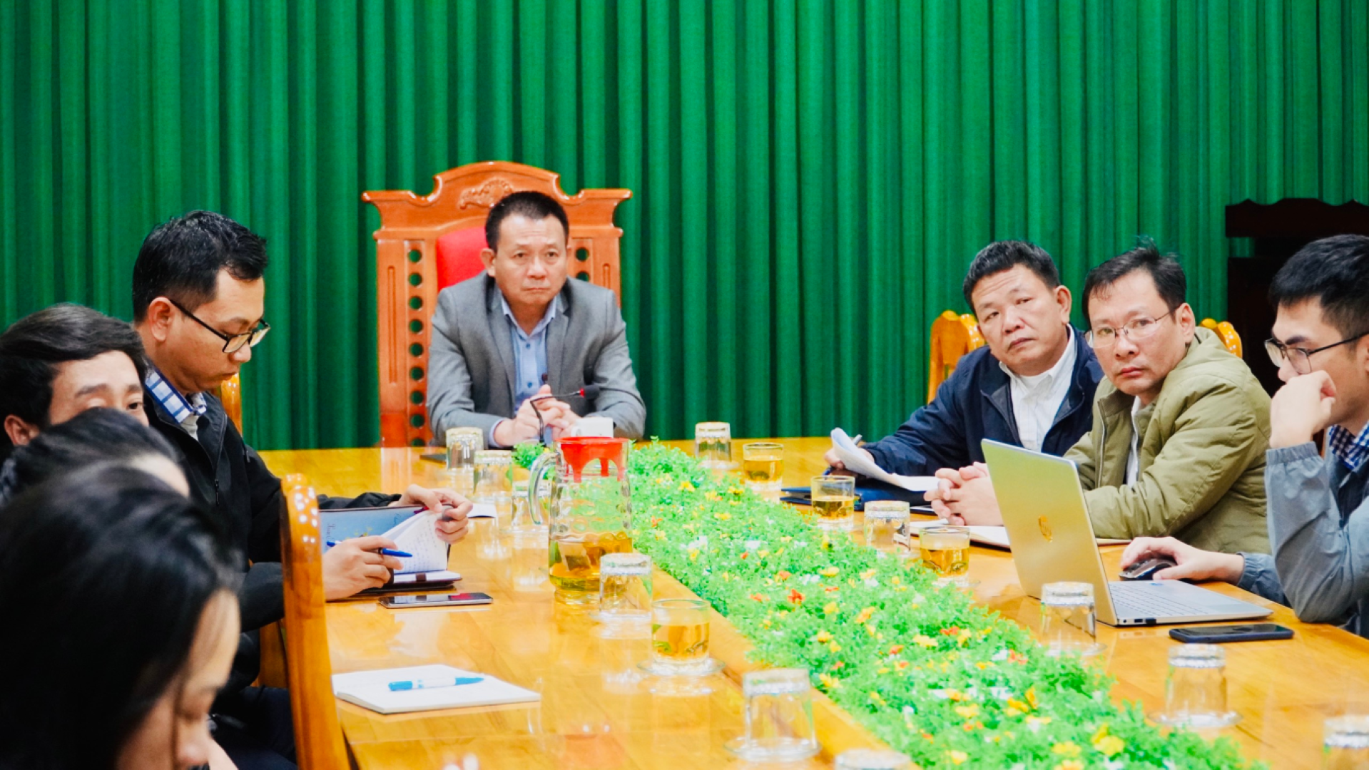 Các đại biểu tại điểm cầu Trung tâm Kiểm soát bệnh tật tỉnh999 Large
