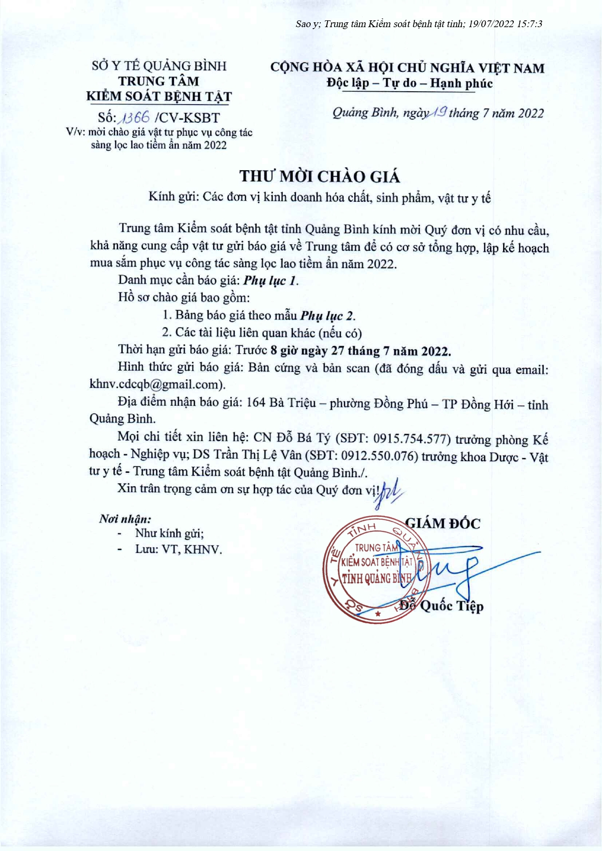 Thư mời chào giá gói LTA page 0001