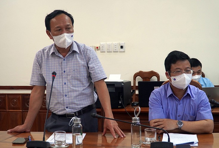 Đồng chí Phó Bí thư Thường trực Tỉnh ủy Trần Hải Châu phát biểu tại buổi làm việcjpg