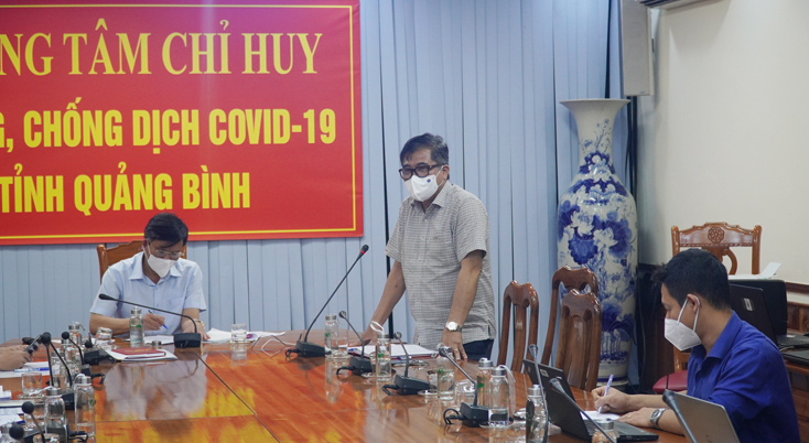 Đồng chí Đoàn Ngọc Lâm Phó Chủ tịch Thường trực UBND tỉnh Phó CHT Trung tâm phát biểu tại buổi làm việcjpg
